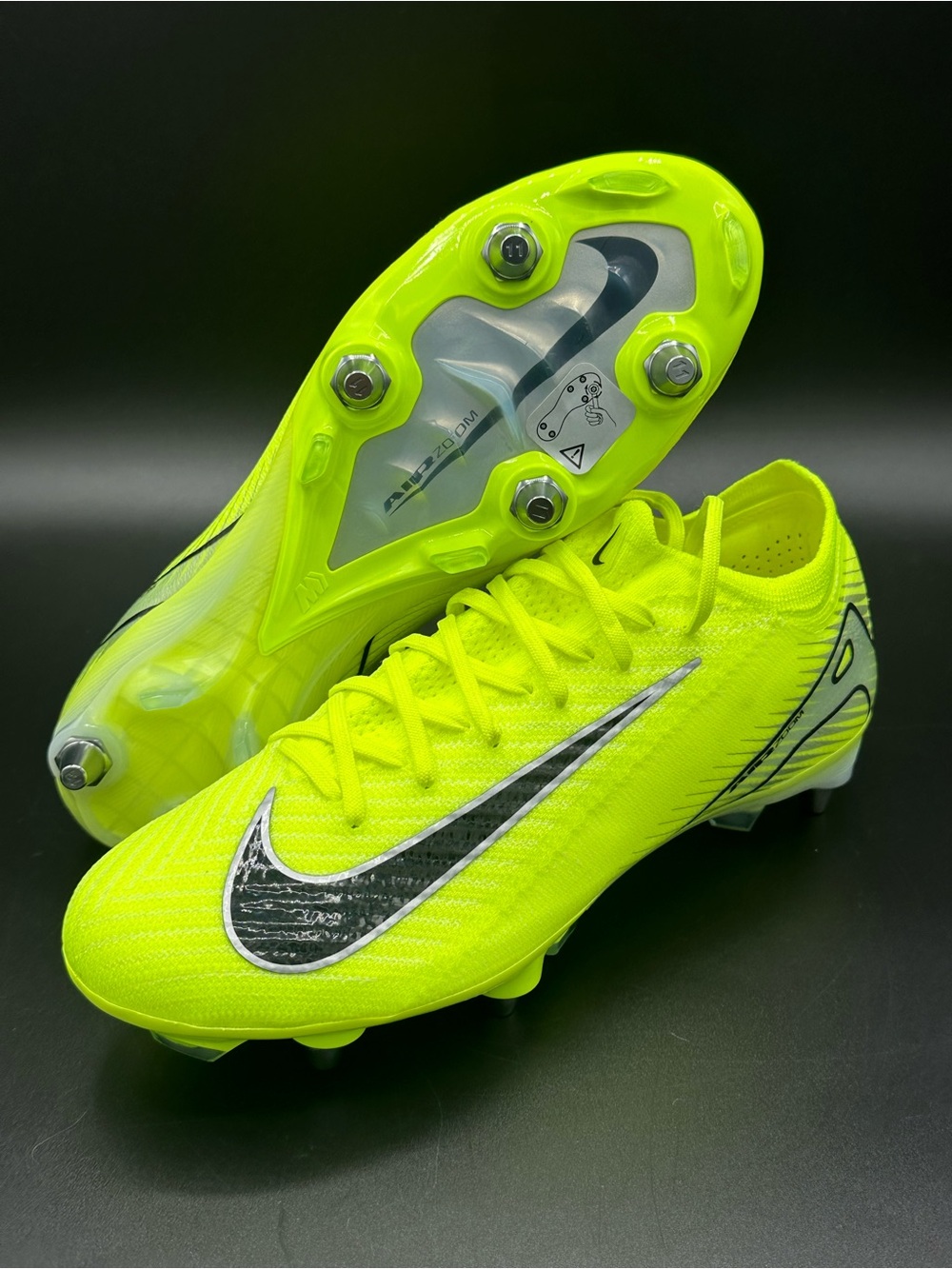 Nike Air Zoom Mercurial Vapor 16 Elite SG-PRO Cleats Volt HJ2454-700 Men Size 6
